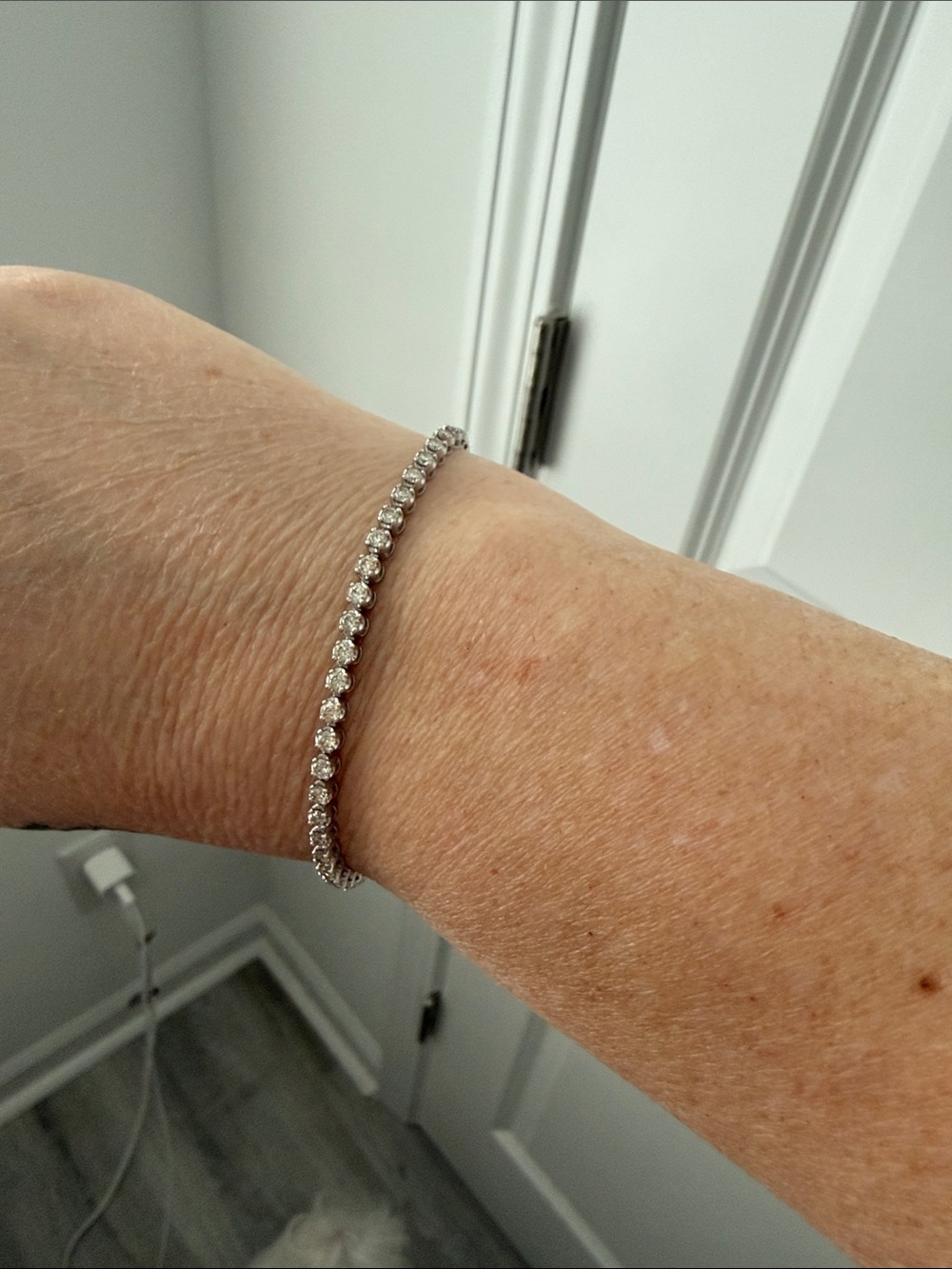 Silver Tennis Bracelet - Classic Sparkle - Picture 13 of 13